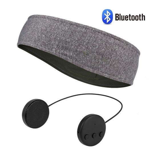 Hovedbøjle med Bluetooth-hovedtelefoner og mikrofon - grå | Elgiganten