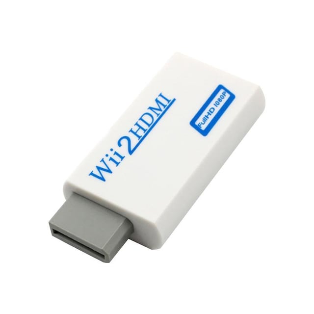 INF Nintendo Wii til HDMI-adapter - fuld HD 1080p Hvid