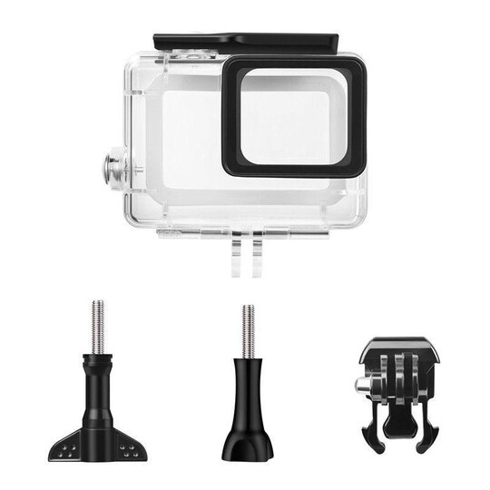 Gopro Hero 5 6 7 18 Sort Vandtaet Etui Skal Transparent Elgiganten