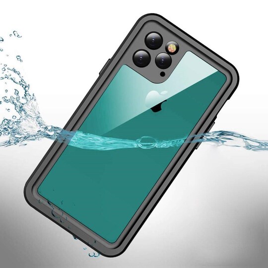 iPhone 11 Pro stødbestandigt og vandtæt cover - sort / grå | Elgiganten