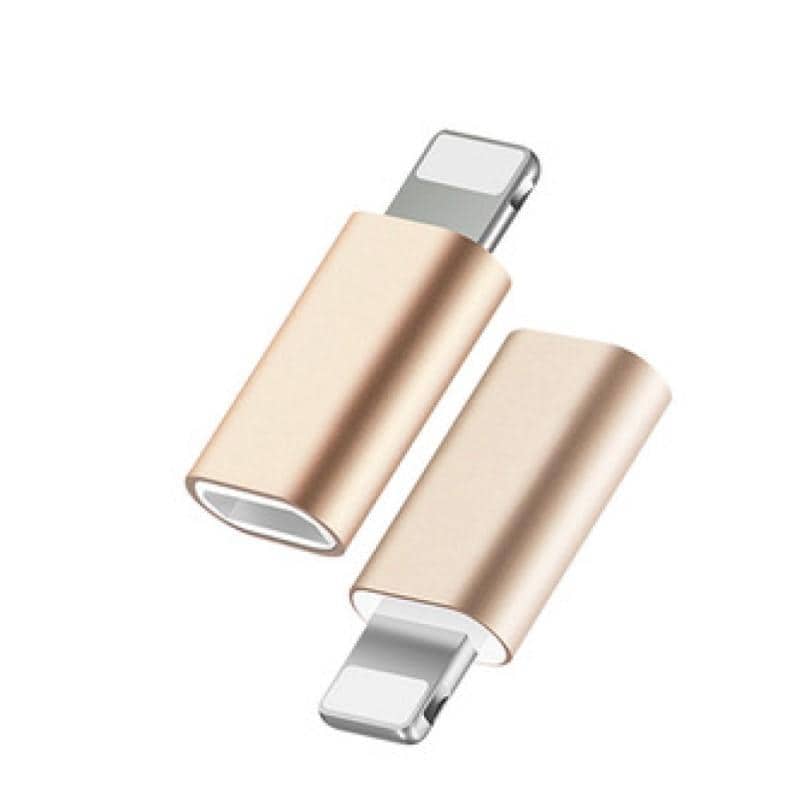 Adapter Lightning (han) og USB-C (hun) - guld | Elgiganten