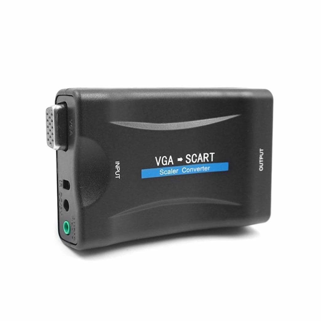 VGA til SCART adapter signalomformer med fjernbetjening | Elgiganten