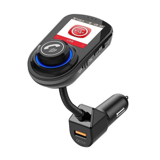 Bluetooth-adapter til bilen FM-sender - billader Elgiganten
