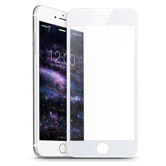 Skärmskydd iPhone 8 Plus Härdat glas Vit | Elgiganten