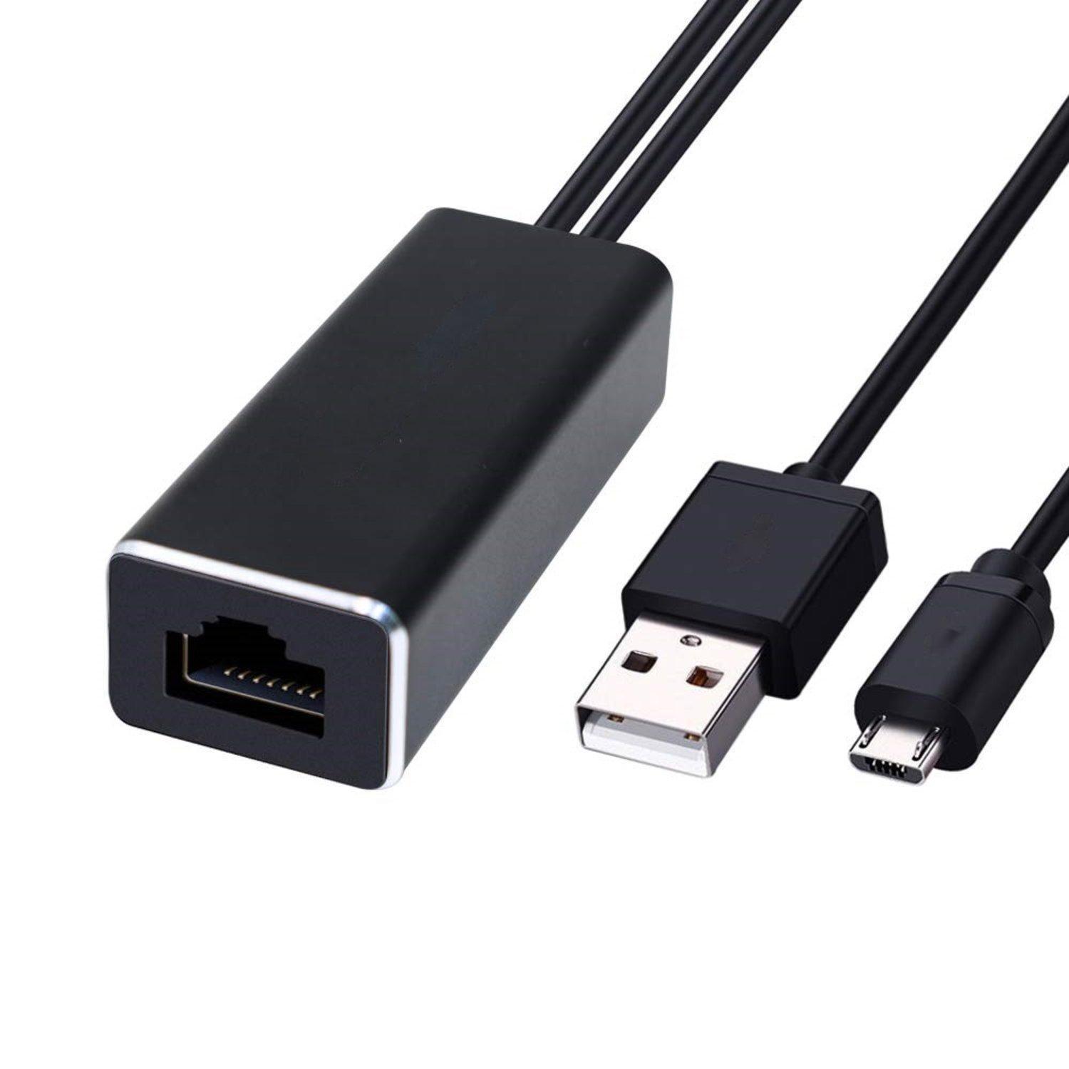 Micro USB til Ethernet-adapter 10/100 Mbps til medieafspillere | Elgiganten