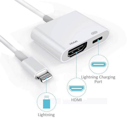 Lightning til HDMI Adapter | Elgiganten