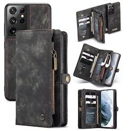 Multi-Wallet CaseMe 11-kort Samsung Galaxy S21 Ultra  - Sort / Grå