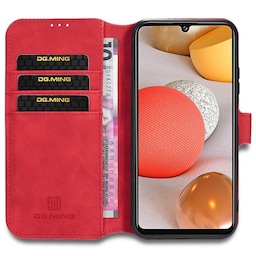 DG-Ming Wallet 3-kort Samsung Galaxy A42  - rød