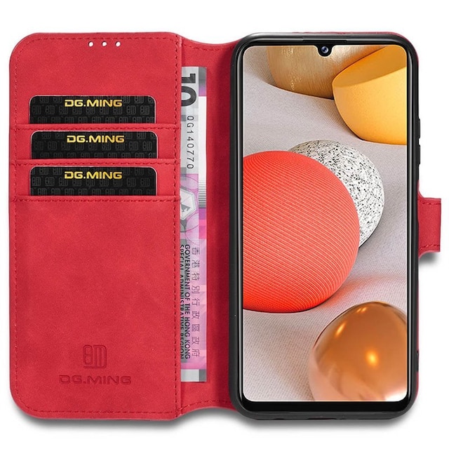 DG-Ming Wallet 3-kort Samsung Galaxy A42  - rød