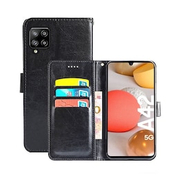 Wallet Cover 3-kort Samsung Galaxy A42  - sort