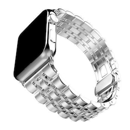 SKALO metal armbånd 5-link Apple Watch 42/44/45/49mm - Sølv