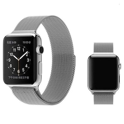 SKALO Milanese Loop Apple Watch 38/40/41mm - Sølv