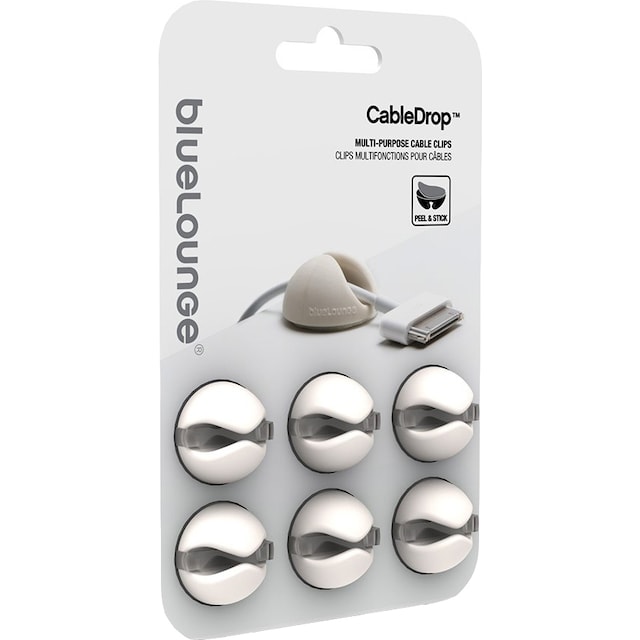 BlueLounge CableDrop kabelholdere CD-WH (hvid)