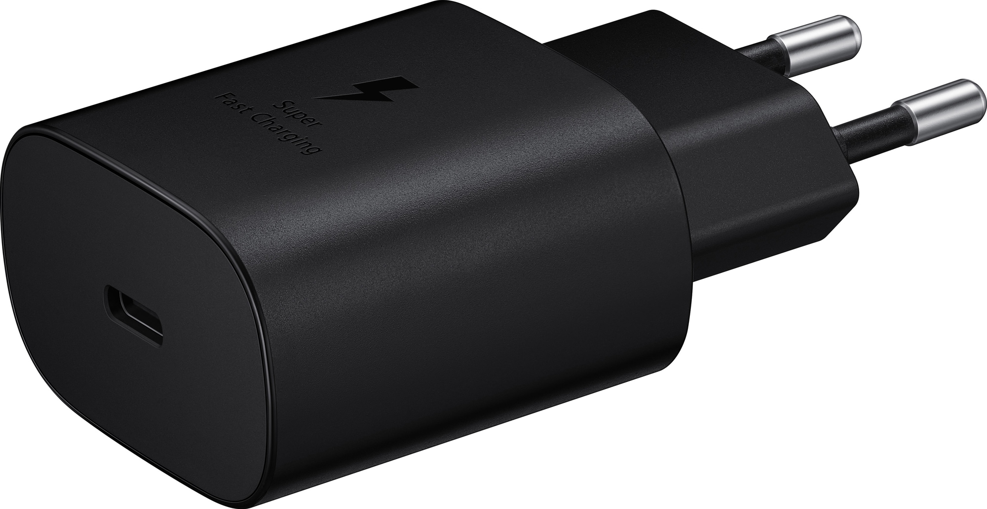 Samsung 25W USB-C Fast Charging vægoplader (sort) | Elgiganten