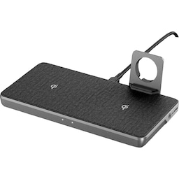 ALOGIC Ultra Power 3-i-1 trådløs opladerdock (space grey)