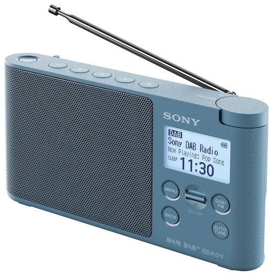 Sony DAB+ radio XDR-S41D - blå | Elgiganten