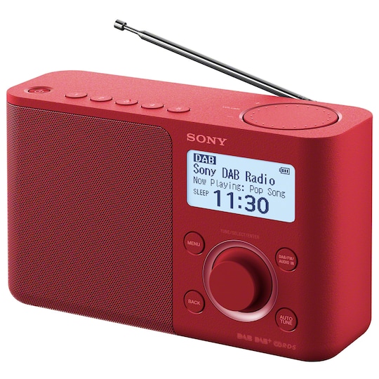 Sony DAB+ radio XDR-S61 (rød) | Elgiganten