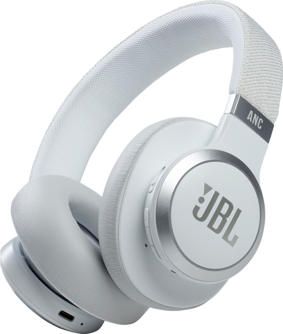 JBL LIVE 660NC trådløse around-ear høretelefoner (hvid) | Elgiganten