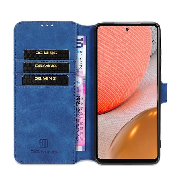 DG-Ming Wallet 3-kort Samsung Galaxy A72 5G  - blå