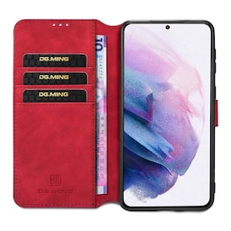DG-Ming Wallet 3-kort Samsung Galaxy S21  - rød
