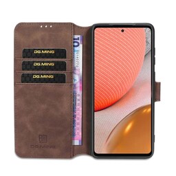 DG-Ming Wallet 3-kort Samsung Galaxy A72 5G  - kaffe