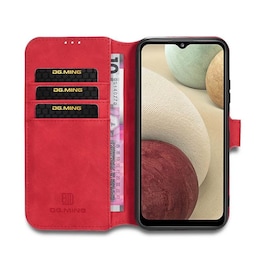 DG-Ming Wallet 3-kort Samsung Galaxy A12  - rød