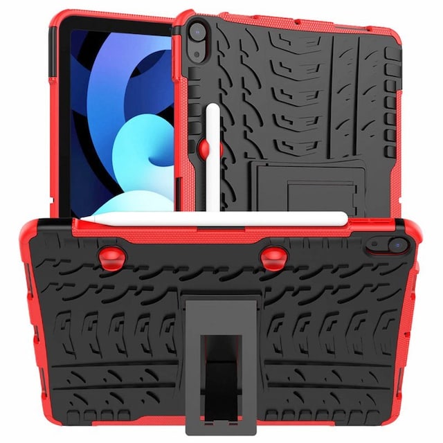 Stødbestandigt cover med stativ Apple iPad Air 10.9 (2020)  - rød