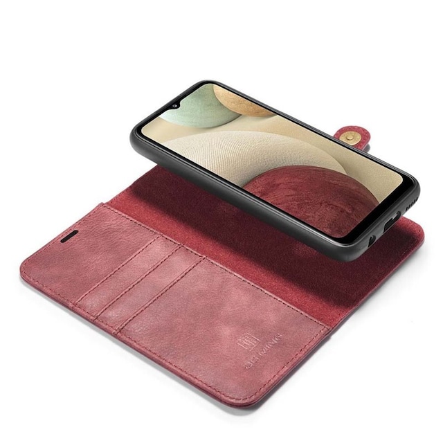 Wallet DG-Ming 2i1 Samsung Galaxy A12  - rød