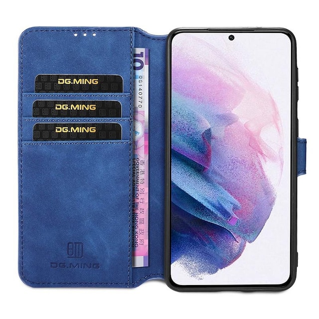 DG-Ming Wallet 3-kort Samsung Galaxy S21  - blå