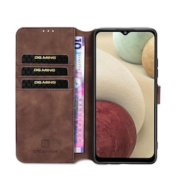 DG-Ming Wallet 3-kort Samsung Galaxy A12  - kaffe