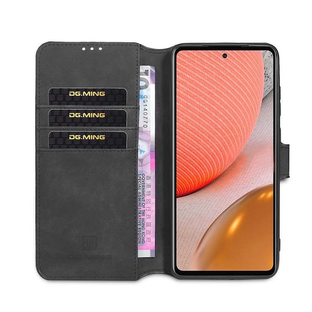 DG-Ming Wallet 3-kort Samsung Galaxy A72 5G  - sort