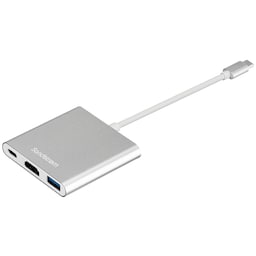 Sandstrøm USB-C multi-adapter (sølv)