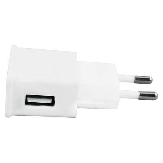 USB-oplader 230V Hvid | Elgiganten