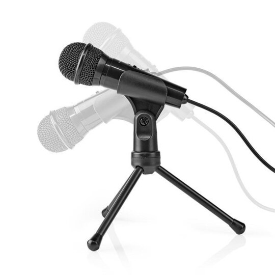Nedis Ledningstilsluttet mikrofon On/Off-knap 3,5mm | Elgiganten