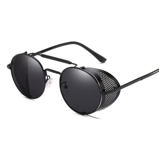Solbriller Retro med UV beskyttelse - Sort/Grå | Elgiganten