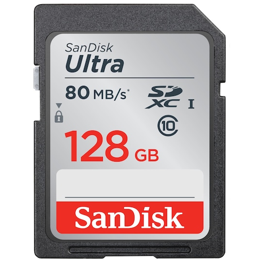 SanDisk Ultra SD hukommelseskort 128 GB | Elgiganten