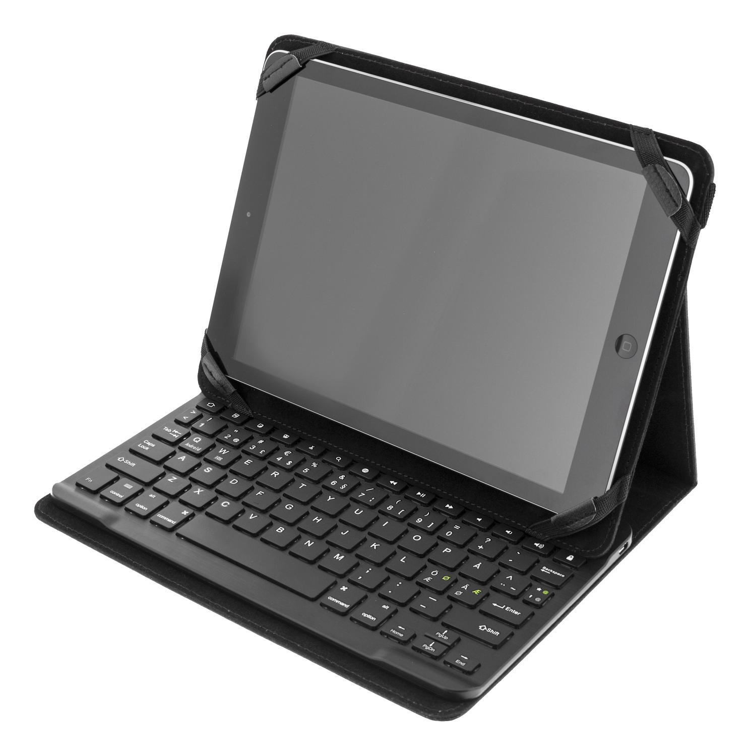 DELTACO Taske og Bluetooth-tastatur til 10 ""tablets, sort | Elgiganten