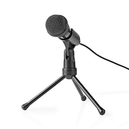 Nedis Ledningstilsluttet mikrofon On/Off-knap 3,5mm
