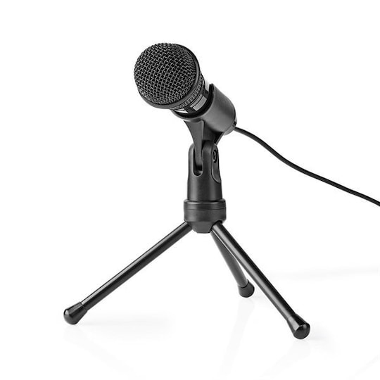 Nedis Ledningstilsluttet mikrofon On/Off-knap 3,5mm | Elgiganten