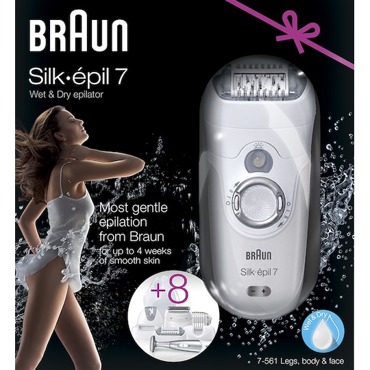 Braun Silk-épil 7 epilator SE7561VWD | Elgiganten