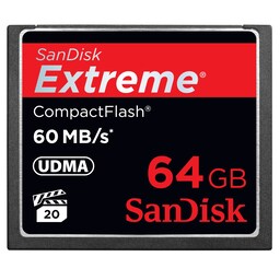 SanDisk Extreme CompactFlash 64 GB hukommelseskort