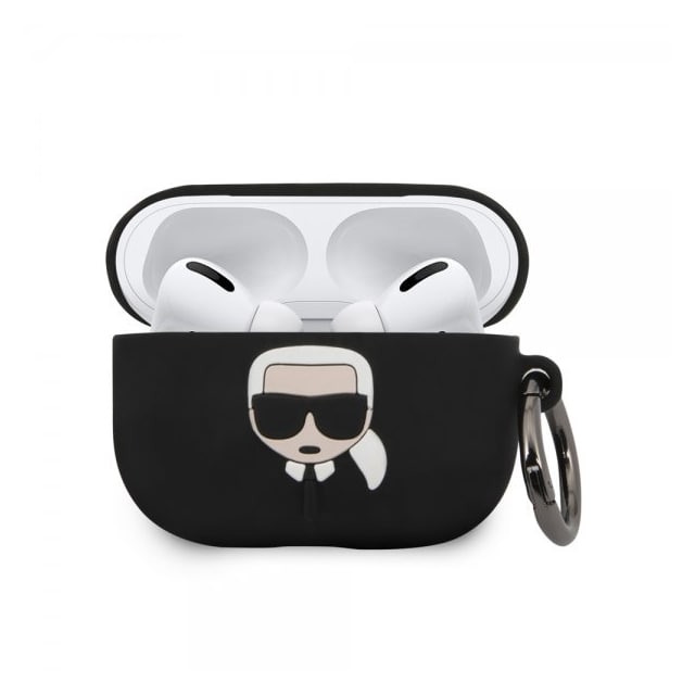 Karl Lagerfeld AirPods Pro Cover Iconic Cover Sort