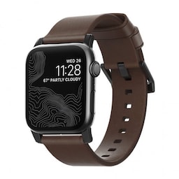 NOMAD Apple Watch 42/44mm/Apple Watch Ultra Armbånd Modern Strap Sort/Rustic Brown