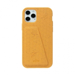 Pela iPhone 12 Pro Max Cover Eco Friendly Kortholder Honey Bee Edition Gul