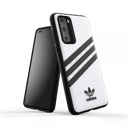 Adidas Huawei P40 Cover OR 3 Stripes Snap Case Hvid Sort