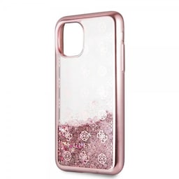 Guess iPhone 11 Cover Glitter Cover Roseguld