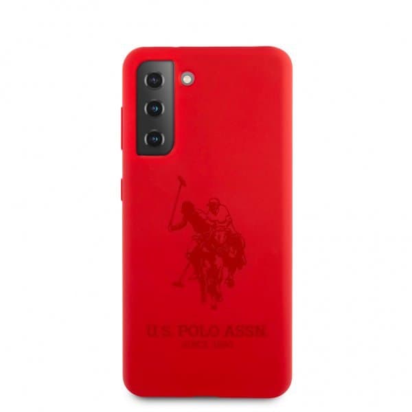 U.S. Polo Samsung Galaxy S21 Plus Cover med Logo Rød