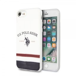 U.S. Polo iPhone 7/8/SE Cover Tricolore Hvid