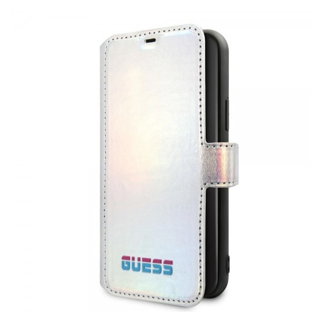 Guess iPhone 11 Pro Etui Iridescent Cover Sølv
