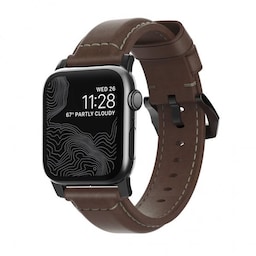 NOMAD Apple Watch 40/38mm Armbånd Traditional Strap Sort/Rustic Brown